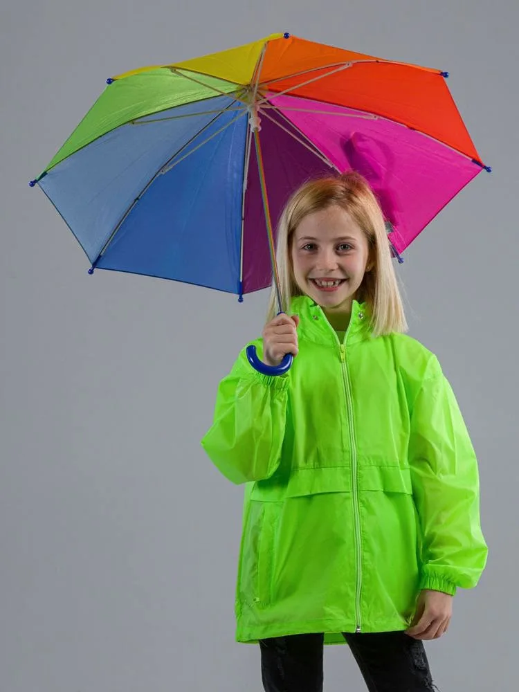 Kids windbreaker jacket, water-resistant, logo print for clubs. — product photo 9