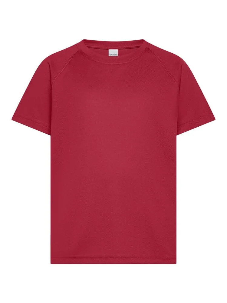 SP Run kids sportshirt 140 grm² cardinal - Sport Shirtontwerpen SP Run kids sportshirt, 140 gr/m², cardinal