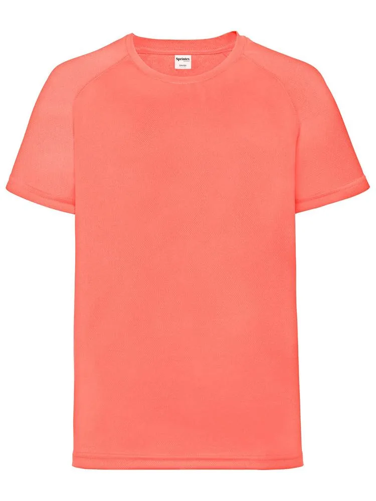 SP Run kids sportshirt 140 grm² fluo coral - Sport Shirtontwerpen SP Run kids sportshirt, 140 gr/m², fluo coral