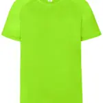 SP Run kids sportshirt 140 grm² fluo groen - Sport Shirtontwerpen SP Run kids sportshirt, 140 gr/m², fluo groen