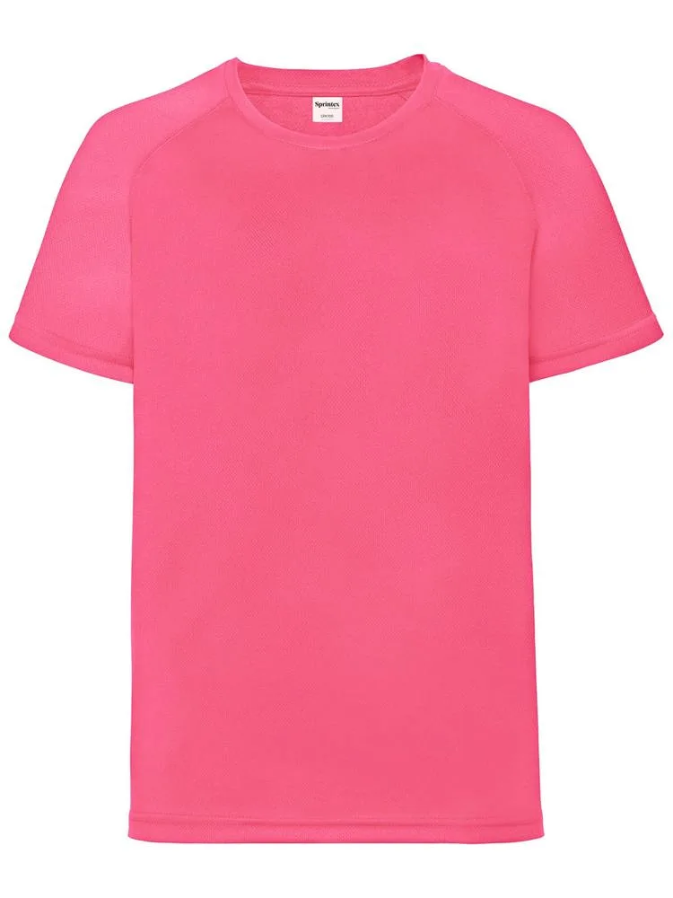 SP Run kids sportshirt 140 grm² pink fluo - Sport Shirtontwerpen SP Run kids sportshirt, 140 gr/m², pink fluo