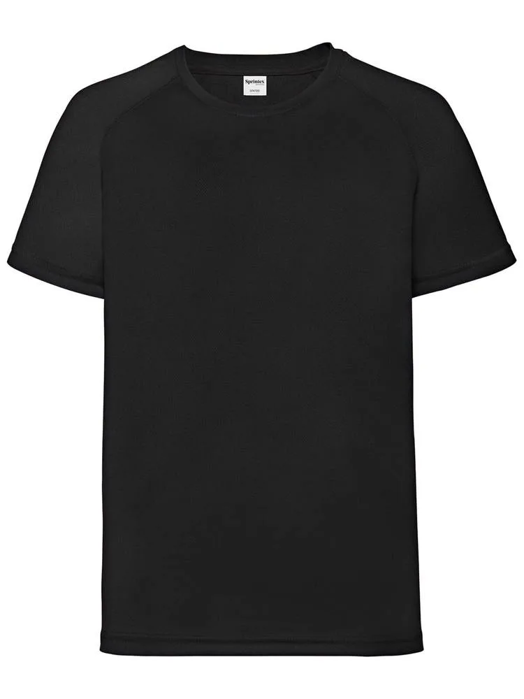 SP Run kids sportshirt 140 grm² zwart - Sport Shirtontwerpen SP Run kids sportshirt, 140 gr/m², zwart