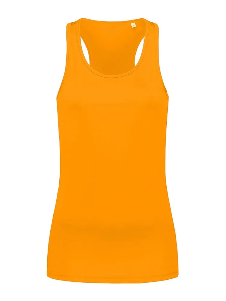 SP Tabata Women Tank Top 140 grm2 neon oranje - Hidalgo SP Tabata Women Tank Top, 140 gr/m2, neon oranje