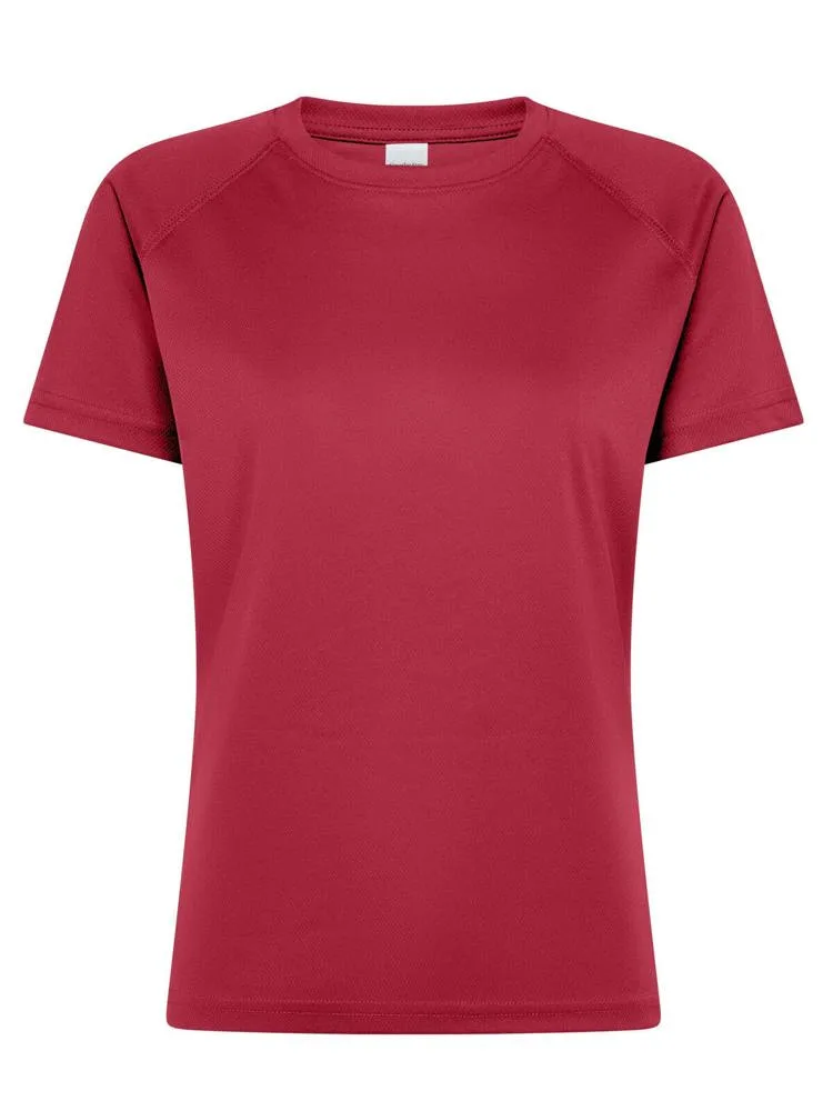 SP Run dames sportshirt 140 gm² cardinal - Sport Shirt ontwerpen SP Run dames sportshirt, 140 g/m², cardinal