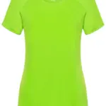 SP Run dames sportshirt 140 gm² fluo groen - Sport Shirt ontwerpen SP Run dames sportshirt, 140 g/m², fluo groen