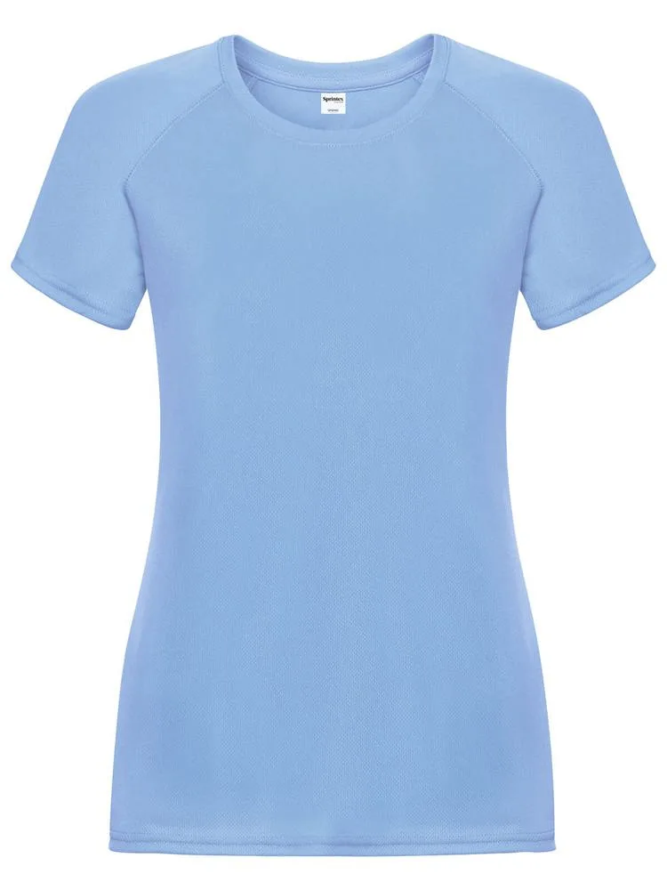 SP Run dames sportshirt 140 gm² lichtblauw - Sport Shirt ontwerpen SP Run dames sportshirt, 140 g/m², lichtblauw
