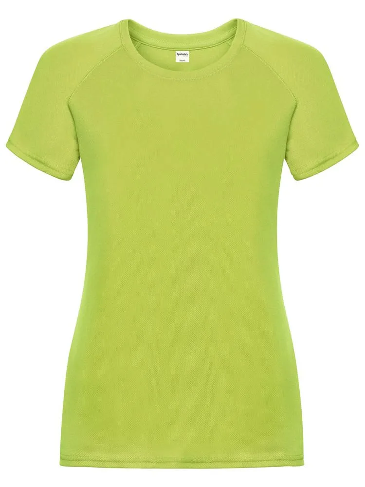 SP Run dames sportshirt 140 gm² lime - Sport Shirt ontwerpen SP Run dames sportshirt, 140 g/m², lime