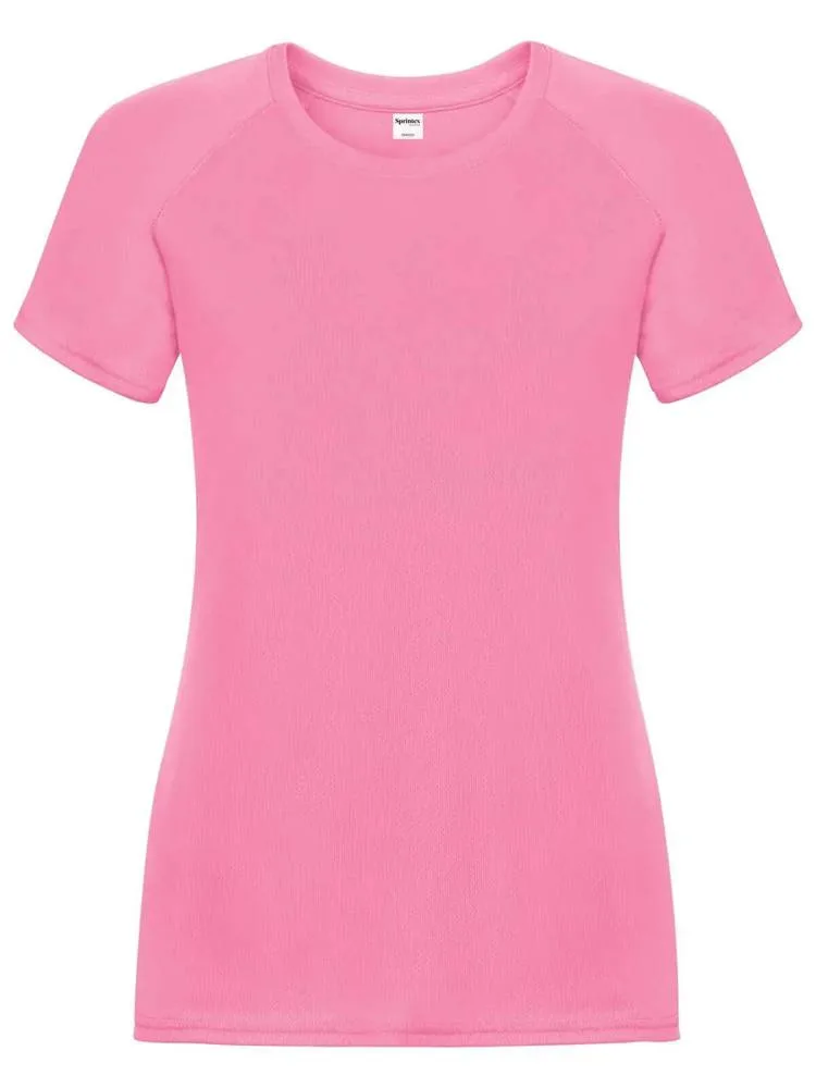 SP Run dames sportshirt 140 gm² sprint rose - Sport Shirt ontwerpen SP Run dames sportshirt, 140 g/m², sprint rose