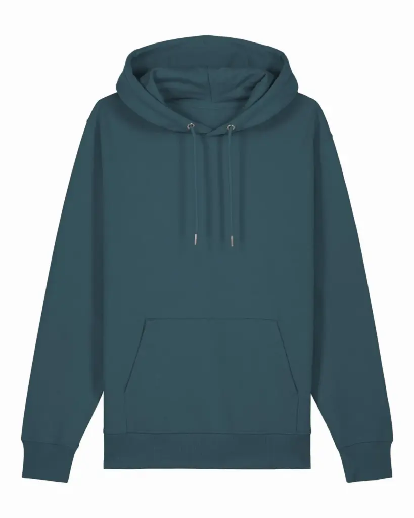 Custom Printed Organic Cotton Hoodie Unisex 350gsm