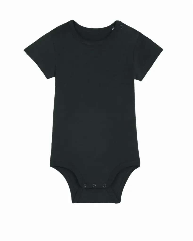 S/S Babyrompertje, 210 gr/m², black
