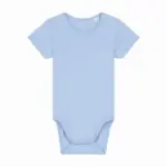 S/S Babyrompertje, 210 gr/m², blue soul