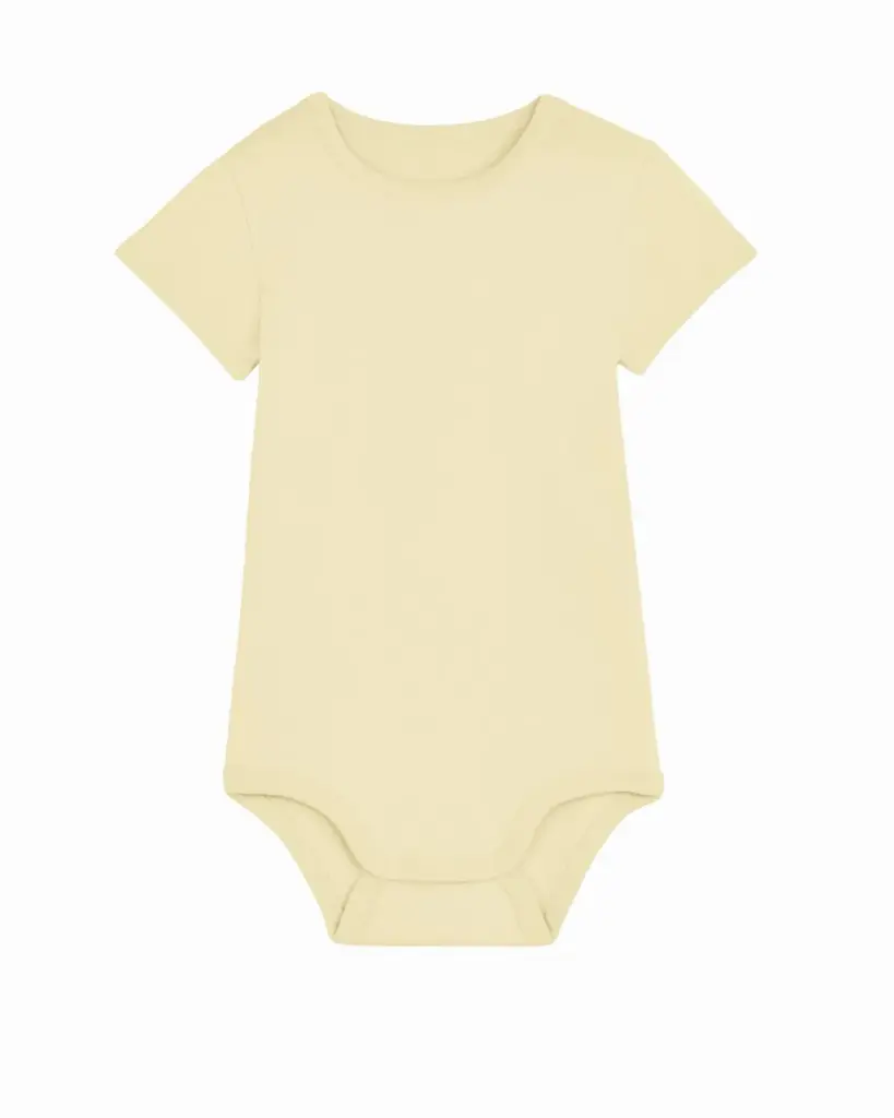S/S Babyrompertje, 210 gr/m², butter