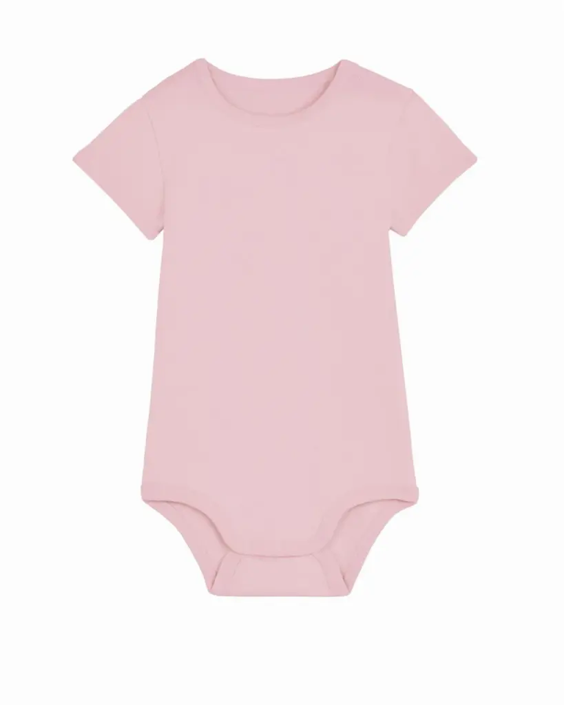 S/S Babyrompertje, 210 gr/m², cotton pink