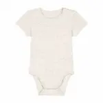 S/S Babyrompertje, 210 gr/m², eco-heather