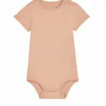 S/S Babyrompertje, 210 gr/m², fraiche peche
