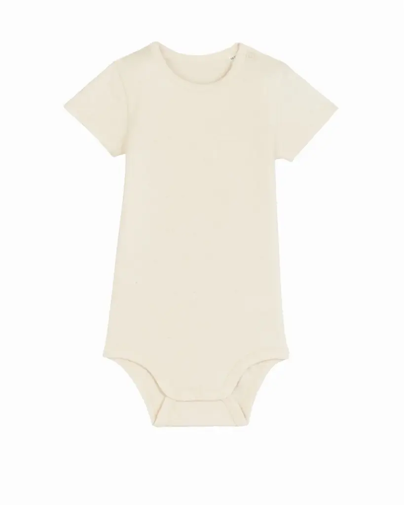 S/S Babyrompertje, 210 gr/m², natural raw
