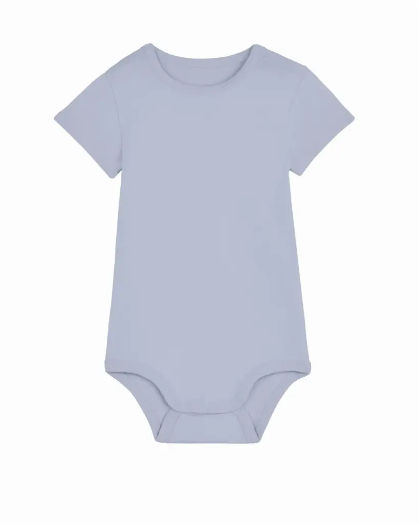 S/S Babyrompertje, 210 gr/m², serene blue
