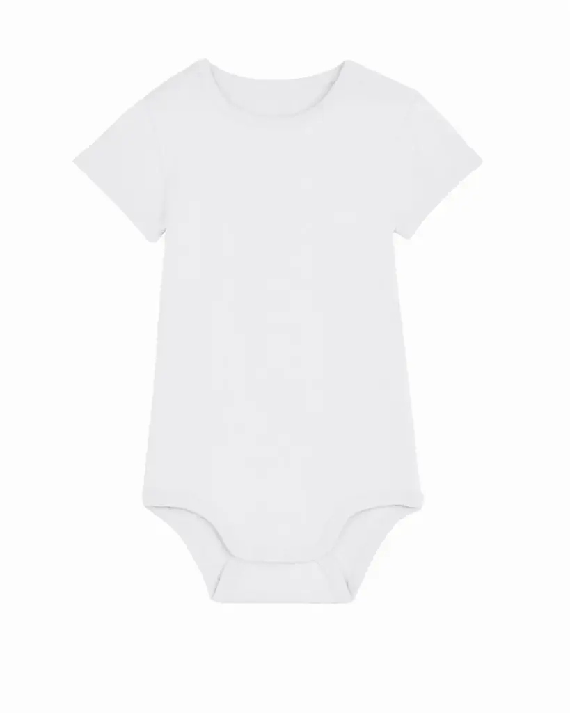 S/S Babyrompertje, 210 gr/m², white