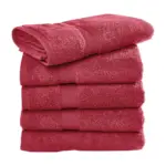 00464 - Seine Bath Towel LUXE, red — productfoto 2