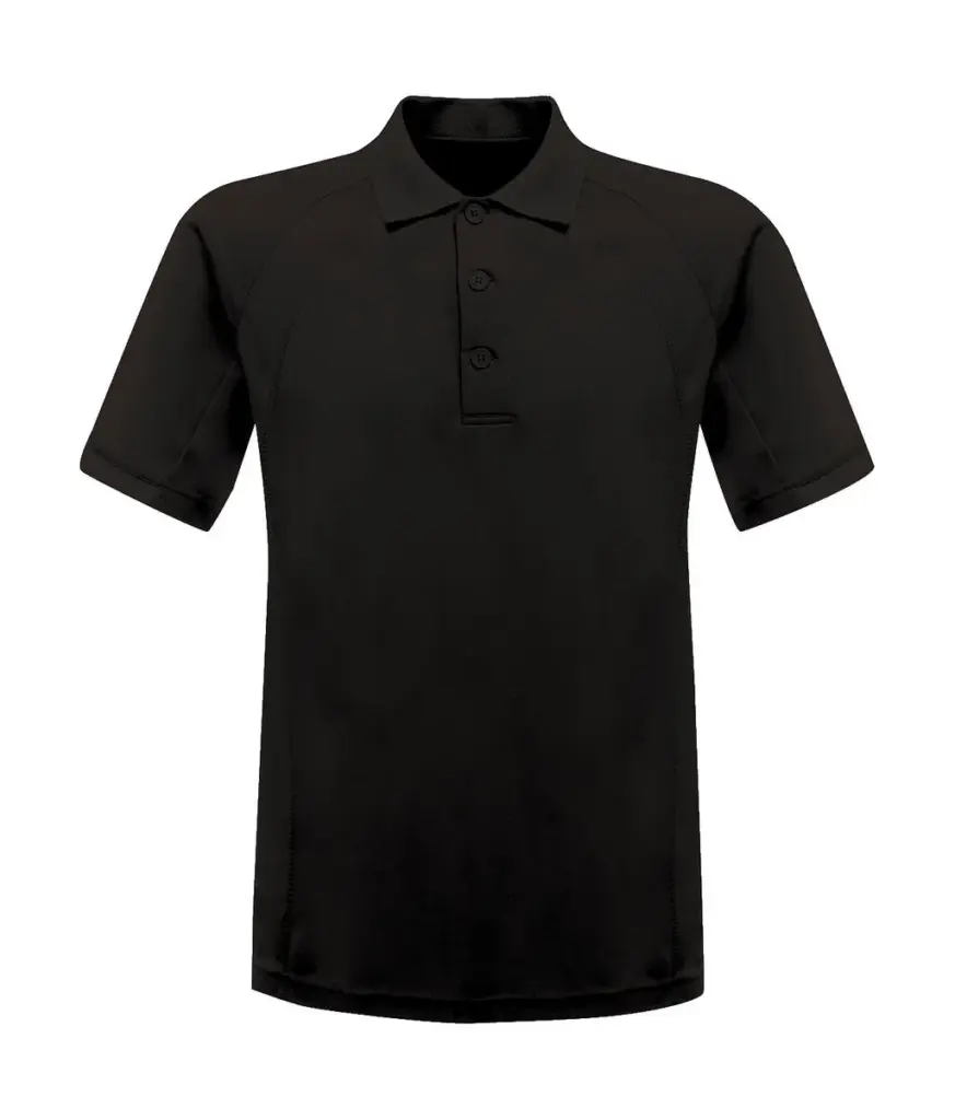 00517 - Coolweave Wicking Polo, black