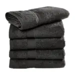 00664 - Seine Beach Towel LUXE, black — productfoto 3