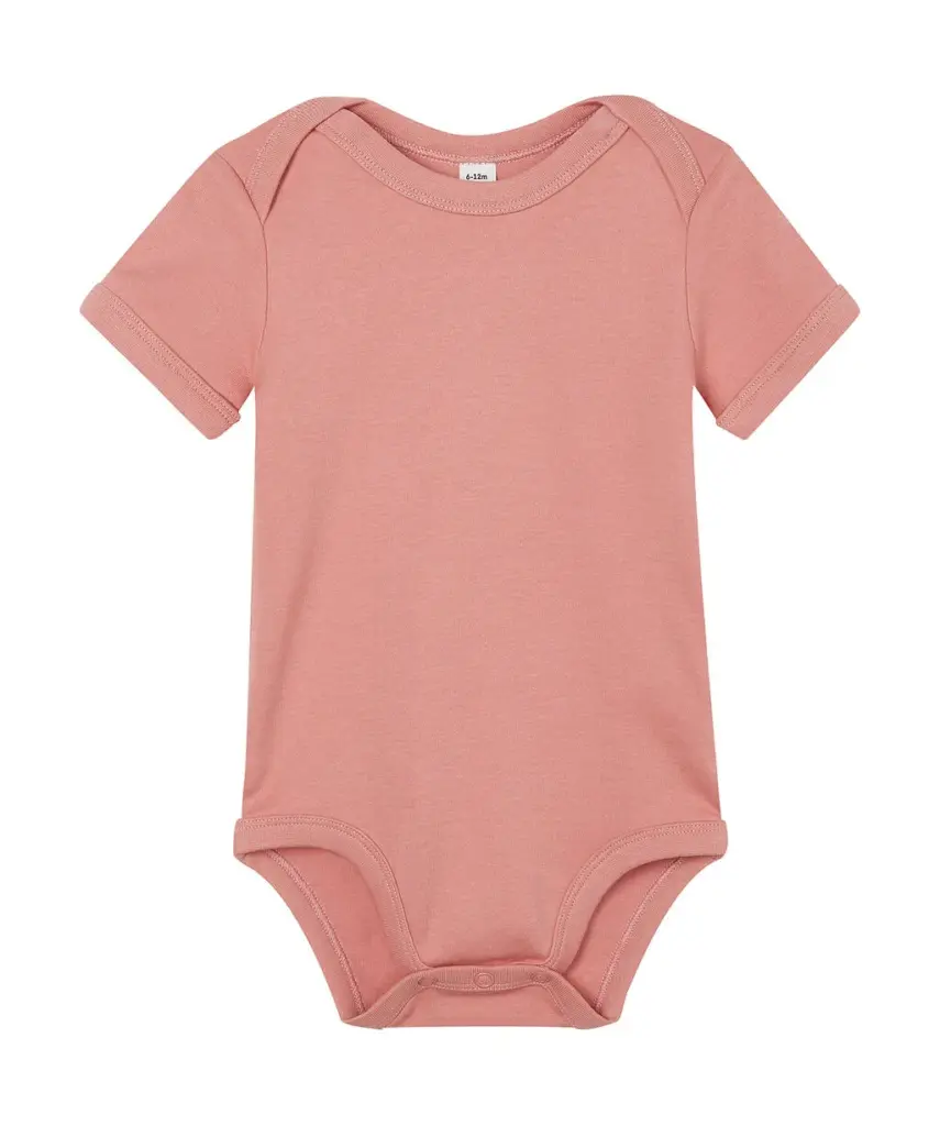 01047 - Baby Bodysuit, dusty rose — productfoto 16