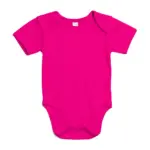01047 - Baby Bodysuit, fuchsia organic — productfoto 17