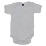 01047 - Baby Bodysuit, heather grey melange — productfoto 4