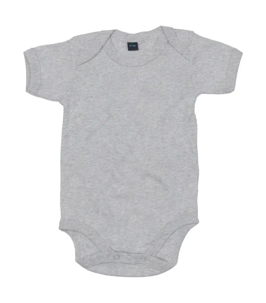 01047 - Baby Bodysuit, heather grey melange — productfoto 4