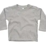 01147 - Baby Longsleeve Top, heather grey melange — productfoto 3