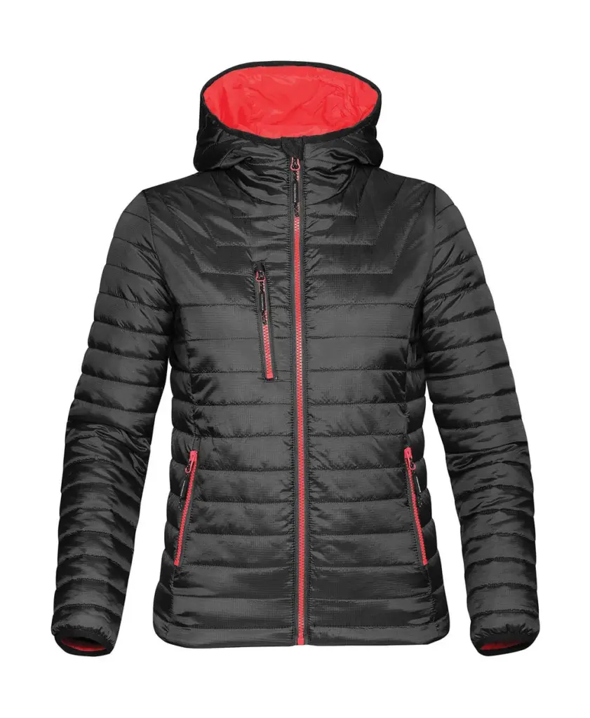 01518 - Women's Gravity Thermal Jacket, black/true red