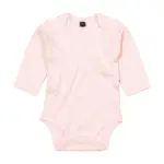 01547 - Baby long Sleeve Bodysuit, powder pink — productfoto 7