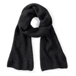 01869 - Metro Knitted Scarf, black