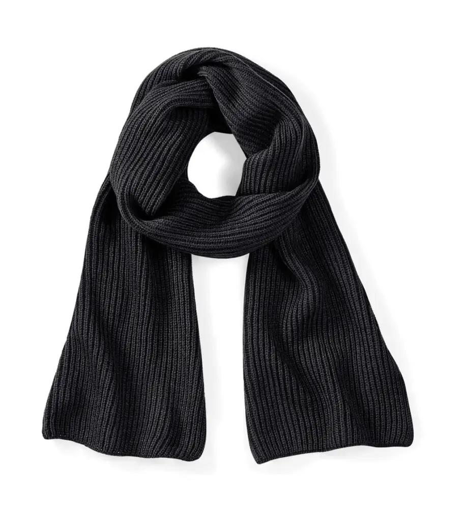 01869 - Metro Knitted Scarf, black