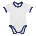 01947 - Baby Ringer Bodysuit, white/nautical navy — productfoto 2