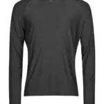 02054 - Long Sleeve CoolDry Tee, black melange — productfoto 2