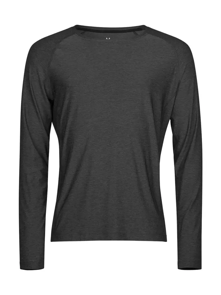 02054 - Long Sleeve CoolDry Tee, black melange — productfoto 2