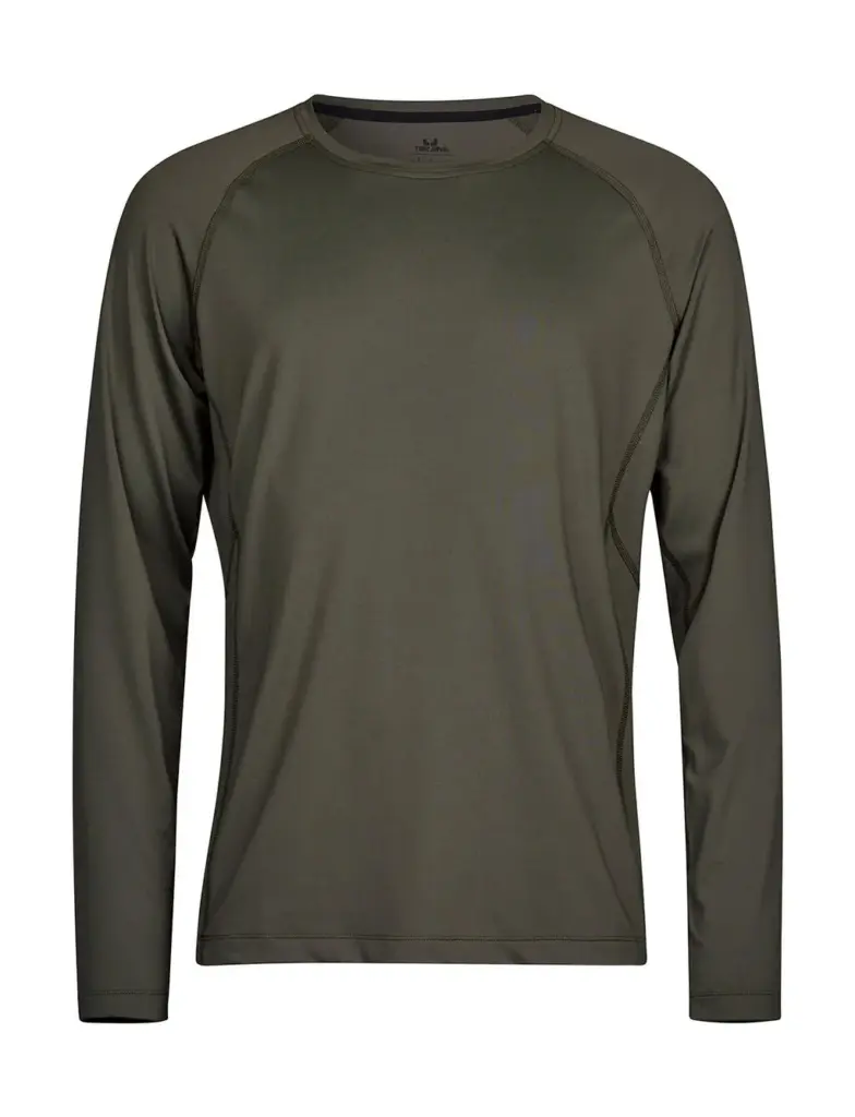 02054 - Long Sleeve CoolDry Tee, deep green — productfoto 5