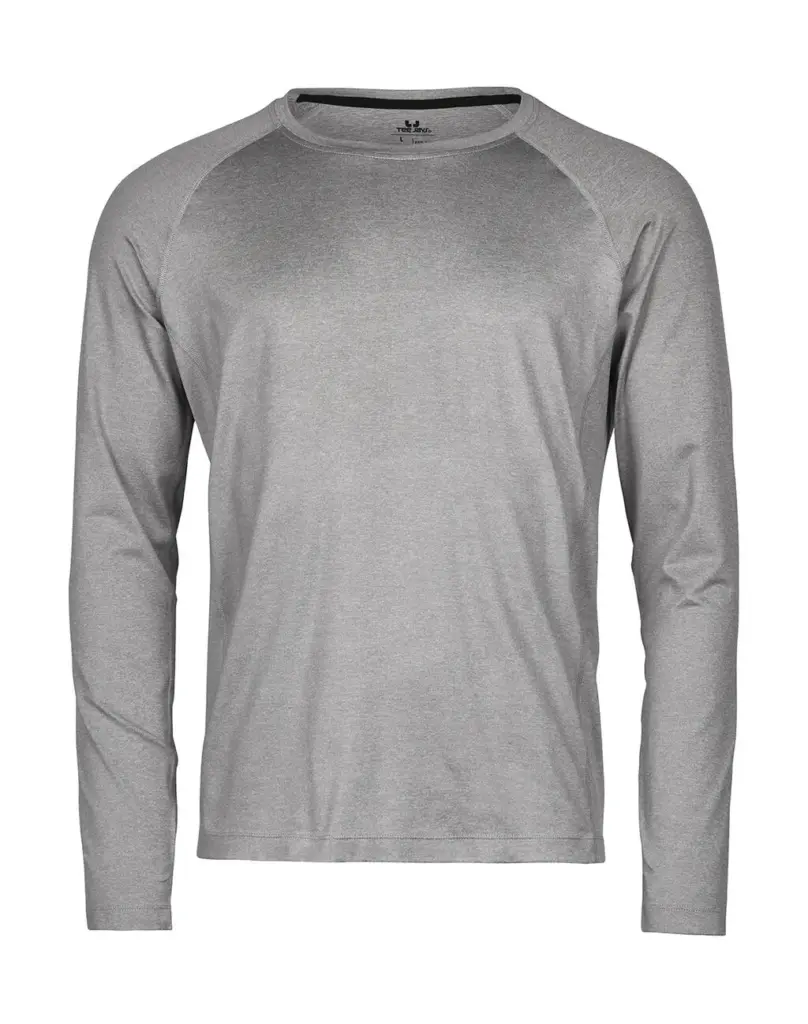 02054 - Long Sleeve CoolDry Tee, grey melange — productfoto 3