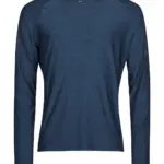 02054 - Long Sleeve CoolDry Tee, navy melange — productfoto 4