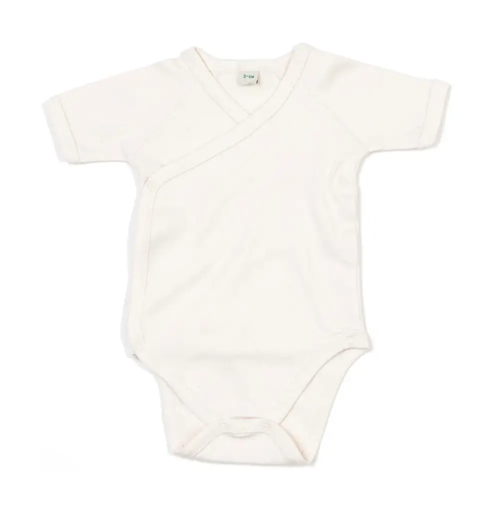 02347 - Baby Kimono Bodysuit, organic natural — productfoto 2