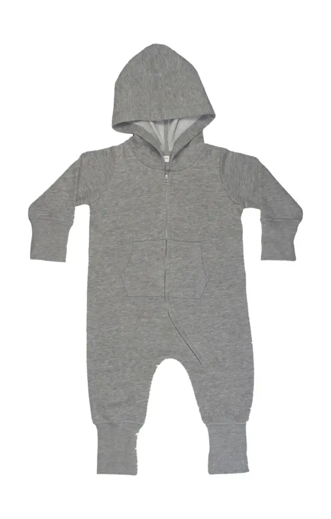 02547 - Baby All-in-One, washed grey melange — productfoto 2