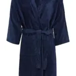 02564 - Como Velours Bath Robe, navy — productfoto 2