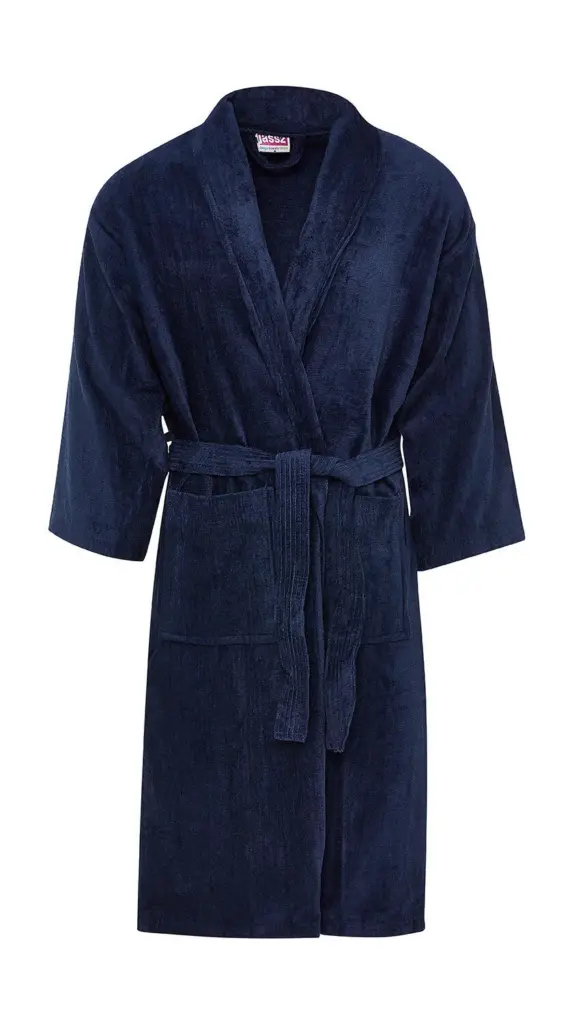 025_64_200_f_2022_01jpg - Hidalgo 02564 - Como Velours Bath Robe, navy — productfoto 2