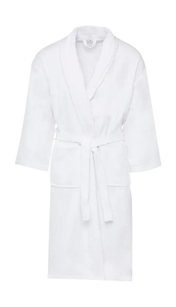 02564 - Como Velours Bath Robe, white