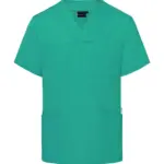 02867 - Men's Slip-on Tunic Essential Short Sl., emerald green — productfoto 4