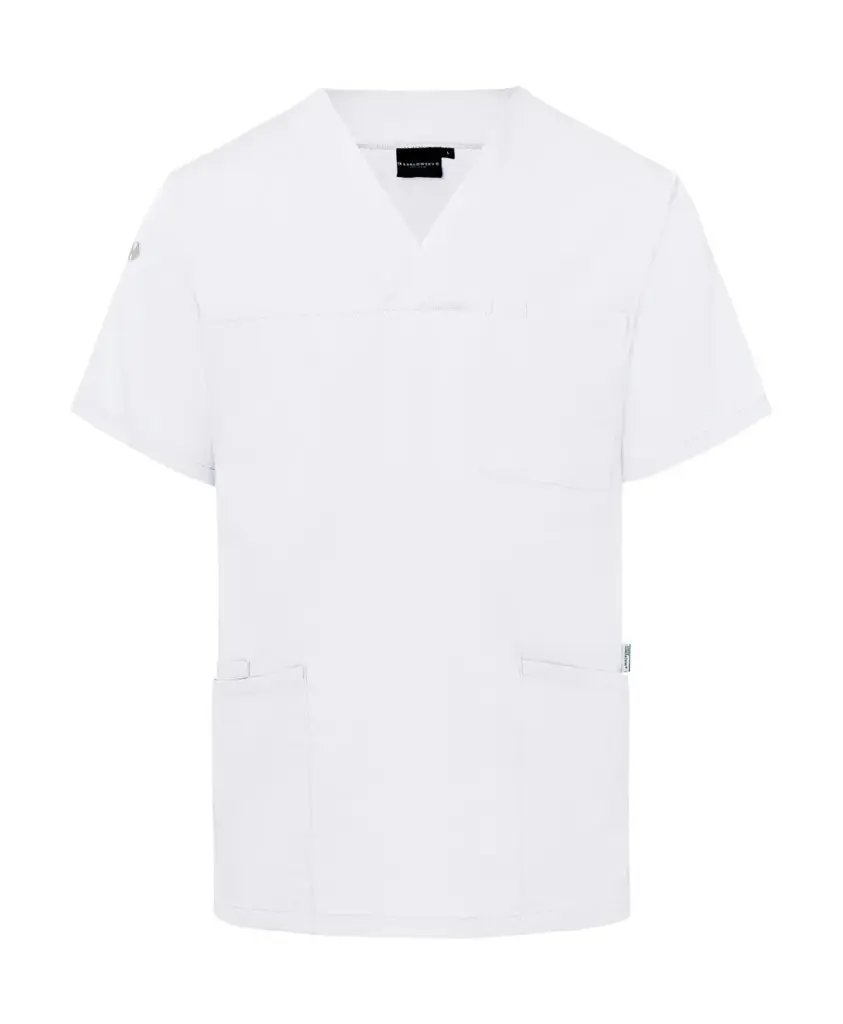 02867 - Men's Slip-on Tunic Essential Short Sl., white
