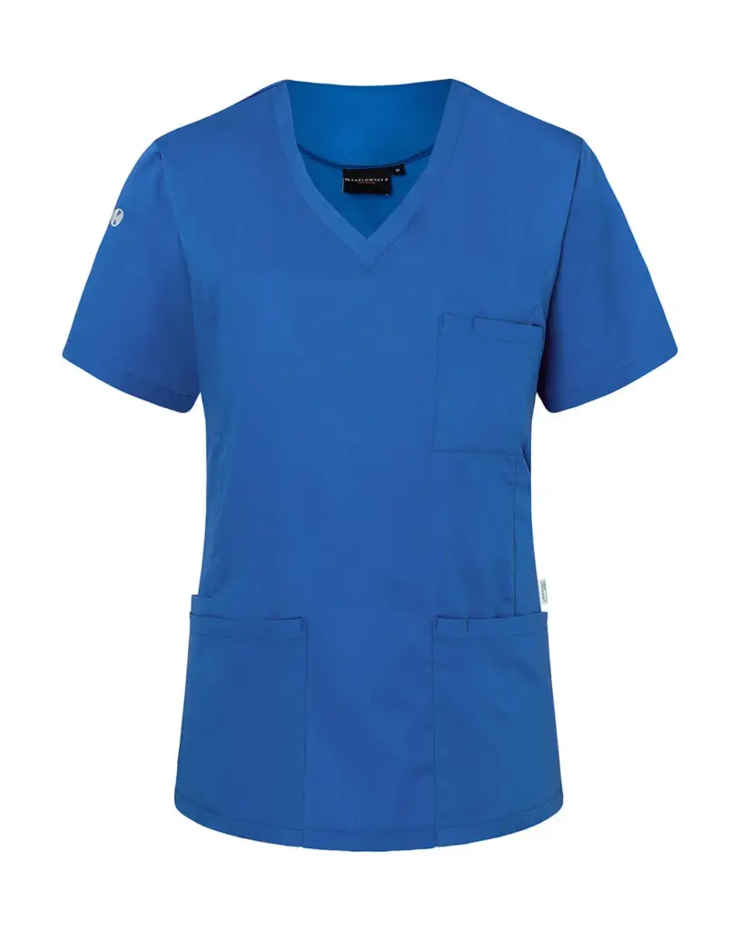 02967 - Ladies' Slip-on Tunic Essential Short Sl., royal blue — productfoto 3