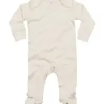 03047 - Baby Sleepsuit with Scratch Mitts, organic natural — productfoto 2