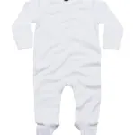 03047 - Baby Sleepsuit with Scratch Mitts, white